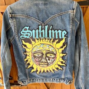 Earl Jeans Blue Denim Jacket with Sublime Graphic